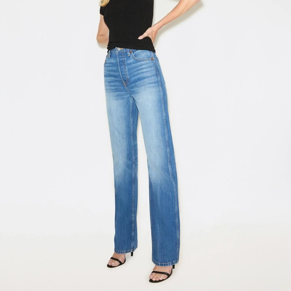RE/DONE 90s High Rise Loose Viper Blue Jeans